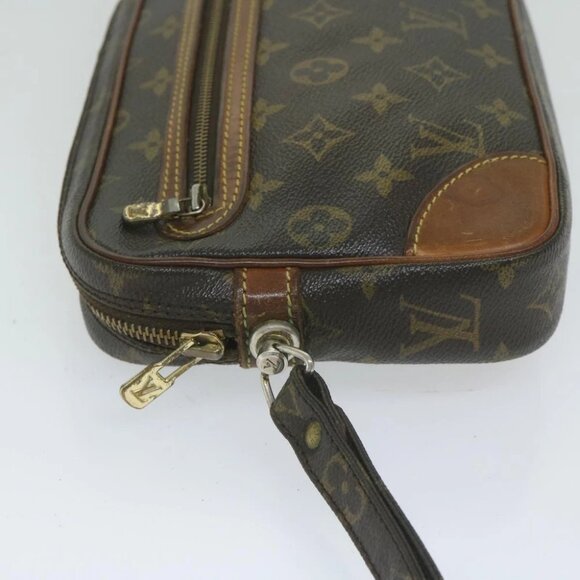 LOUIS VUITTON Monogram Marly Dragonne GM Clutch Bag M51825 LV Auth 61286 - Picture 6 of 15